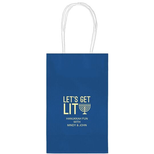 Let's Get Lit Medium Twisted Handled Bags